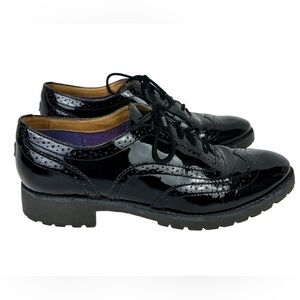 Sperry Black Patent Leather Oxford Shoes